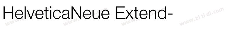 HelveticaNeue Extend字体转换